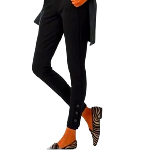 CAbi Evening Trouser Ponte Knit Pants Black Size 6 - Picture 1 of 9